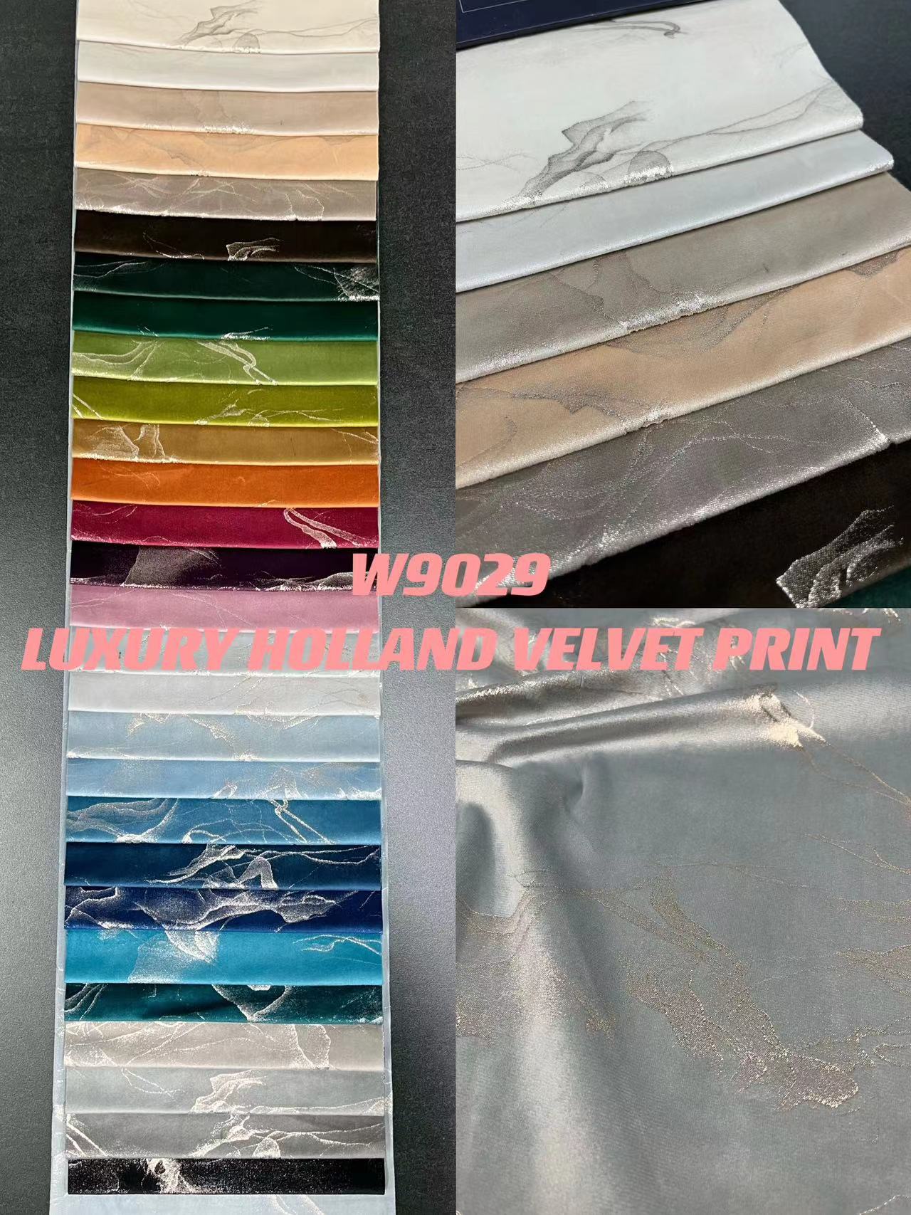 W9029 বিলাসবহুল হল্যান্ড ভেলভেট প্রিন্ট