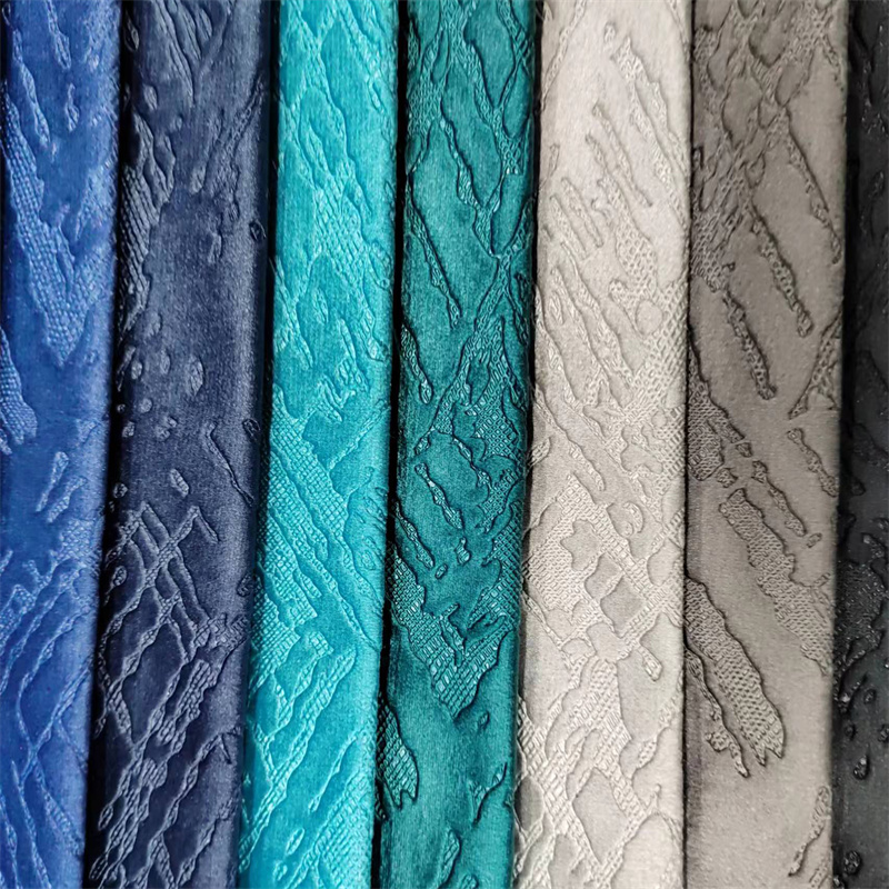 W9081+3D প্রেসড ফ্লাওয়ার আর্ট ডাচ ভেলভেট 3D এমবসড ফ্ল্যানেলেট কার্টেন কাপড়